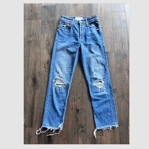 Mother Superior The Tomcat Ankle Jeans Size 25 Button Fly Pray for Hidden Gems